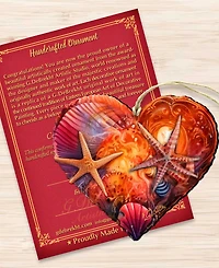 Designocracy Heart Christmas Wooden Ornament