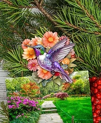 Designocracy Hummingbirds Wood Clip-on Ornaments, Set of 6