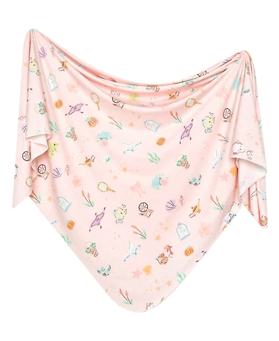 Copper Pearl Baby Girls Enchanted Friends Knit Blanket