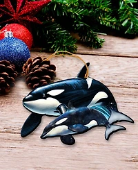 Designocracy Ocean Life Christmas Ornaments, Set of 3