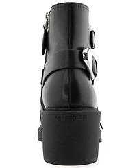 Aerosoles Women's Gavyn Block Heel Moto Booties