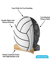 Big Dot of Happiness Freestanding 3D Volleyball Centerpiece Table Decorations
