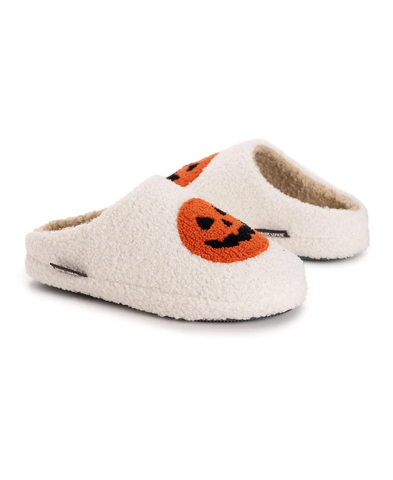 Muk Luks Women's Novelty Punch Needle Jack O Lantern