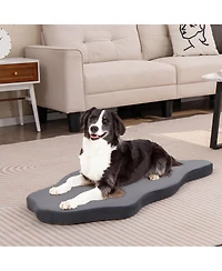 Gymax Dog Sleeping Mat Waterproof Crate Pad Bed with Memory Foam Support