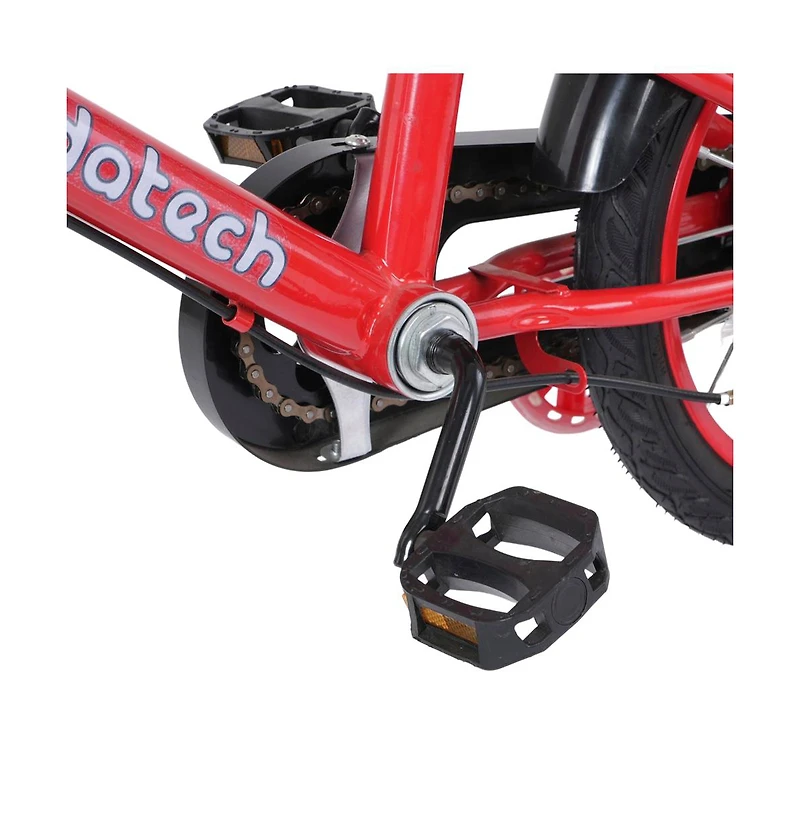Artudatech 16 Inch Kids Bike with Glowing Training Wheels, Dual Brakes & High-Carbon Steel Frame | Gift for Girls and Boys Ages 5-9