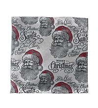 Trafalgar Men's Santa Claus Is Watching Silk 12x12 Pocket Square
