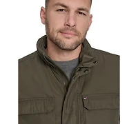 Tommy Hilfiger Men's Four Stand Collar Military-Inspired Field Jacket