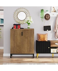 Tribesigns Shoe Cabinet, 20 Pairs Entryway Shoe Storage Cabinet with Shelves, 5-Tier Modern Free Standing Shoe Racks