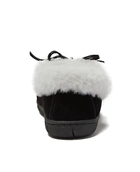 Lands' End Women's Fluffy Lined Indoor Outdoor Moccasin Slippers