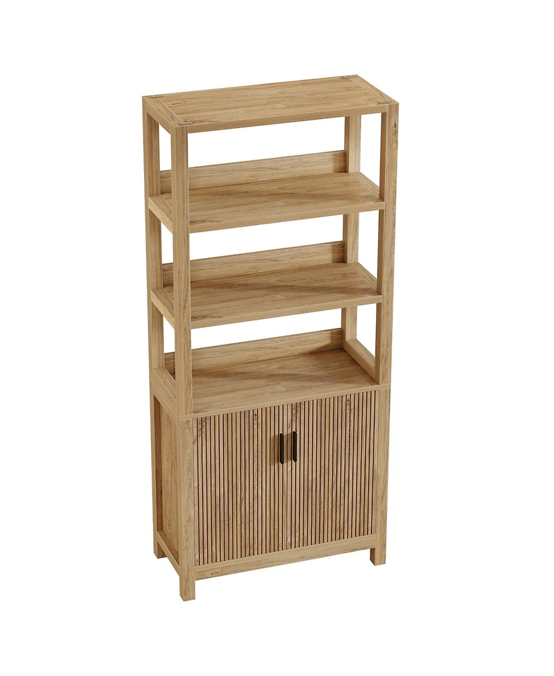 Tribesigns 70.9" Tall Kitchen Pantry with Door, Wooden Storage Cabinet, Freestanding Pantry Organizer