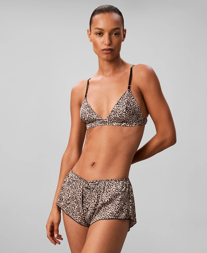 Calvin Klein Women's Full Coverage Mid-Rise Tap Shorts