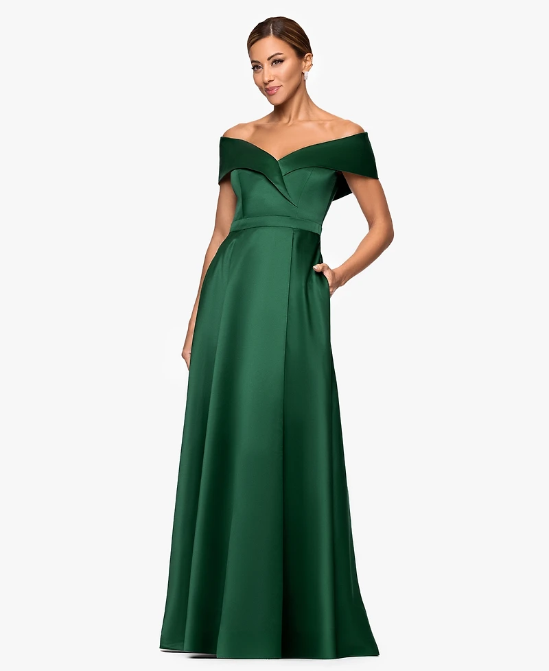 Xscape Women's Sweetheart Neck Maxi Dress