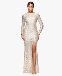 Xscape Women's Sequin Detail Maxi Dress