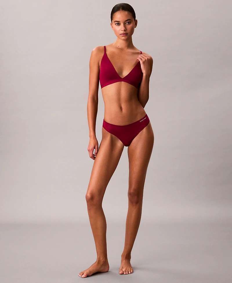 Calvin Klein Women's Form To Body Lightly Lined Triangle Bralette QF6758