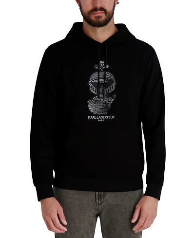 Karl Lagerfeld Paris Men's Textured Armor Pull-On Sweatshirt