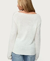 Edikted Womens Palm Springs Light Knit Sweater