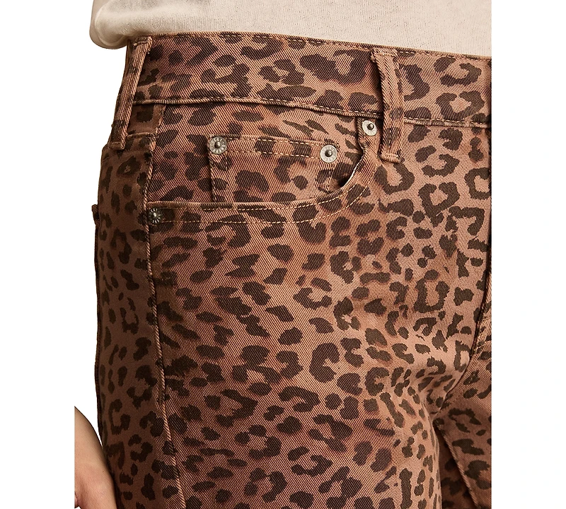 Lucky Brand Women's Low Rise Animal Print Stretch Jeans