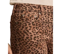 Lucky Brand Women's Low Rise Animal Print Stretch Jeans