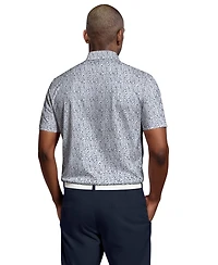 Pga Tour Men's Micro-Floral Polo Shirt
