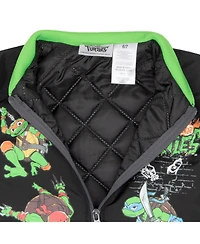Teenage Mutant Ninja Turtles Boys Graphic Print Bomber Varsity Jacket