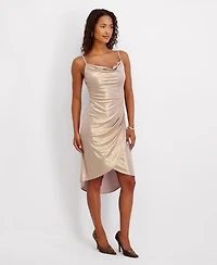 Siena Women's Foiled Sleeveless Midi Dress