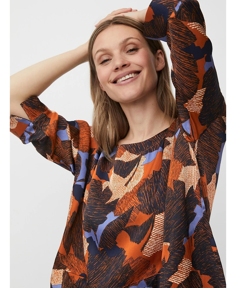 Masai Copenhagen MaBramila 3/4 Sleeve Round Neck Blouse