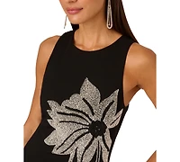 Adrianna Women's Beaded Sleeveless Short Dress