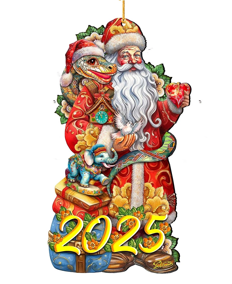 Designocracy 2025 Dated: Santa with Snake Ornament