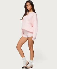 Edikted Women's Lorie Ribbed Knit Shorts