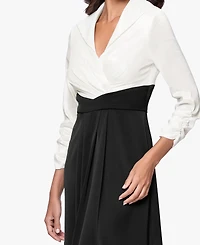 Betsy & Adam Petite 3/4-Sleeves Sheath Dress