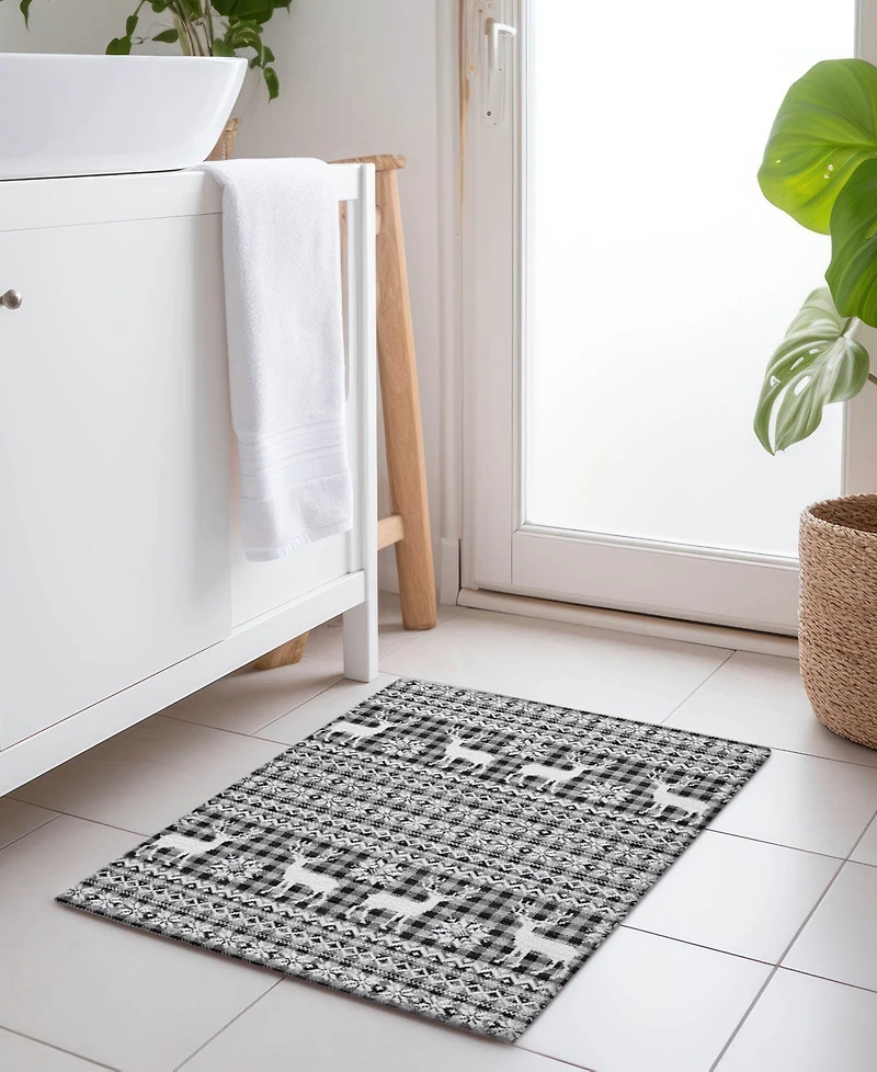 Addison Holiday Washable Indoor/Outdoor ACN1820 1'8"x2'6" Area Rug