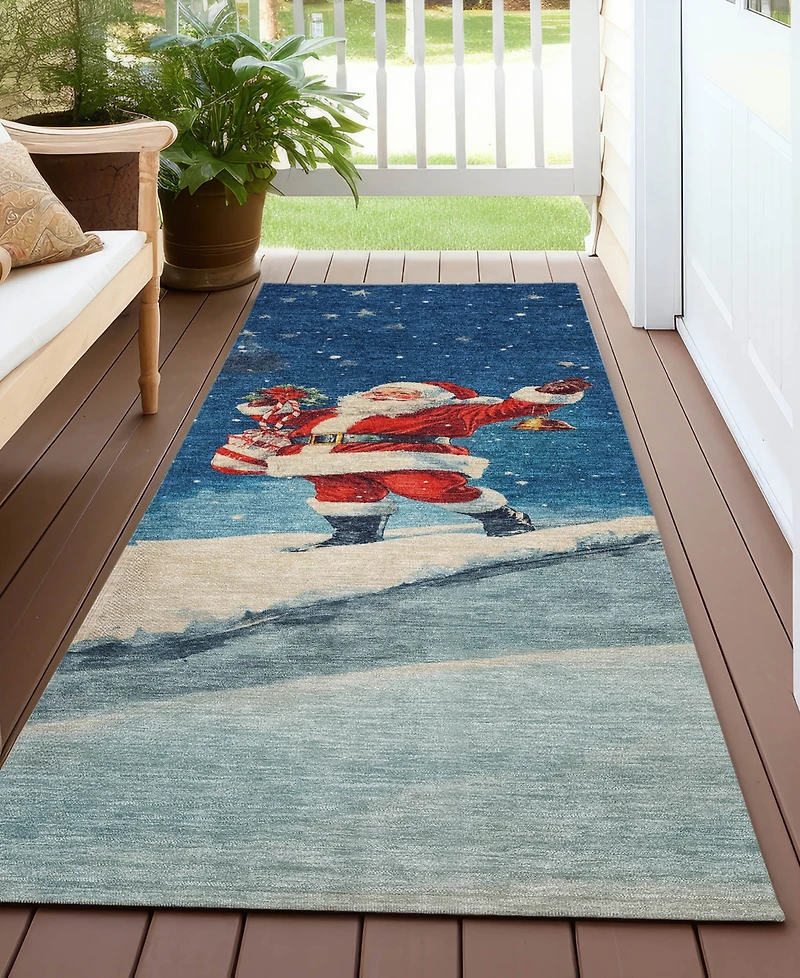Addison Holiday Washable Indoor/Outdoor ACN1807 2'3"x7'6" Runner Area Rug
