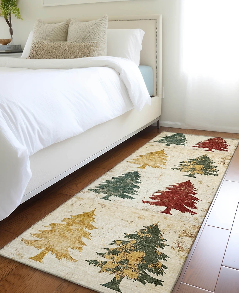 Addison Holiday Washable Indoor/Outdoor ACN1811 2'3"x7'6" Runner Area Rug