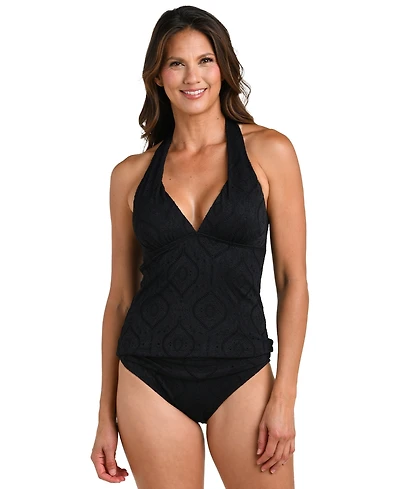La Blanca Women's Mantra Halter Goddess Tankini