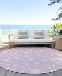 Addison Holiday Washable Indoor/Outdoor ACN1815 8'x8' Round Area Rug