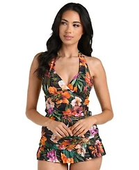 La Blanca Womens Tropical Hideaway V Neck Tankini Bottoms