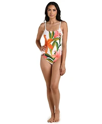 La Blanca Women's Jungle Blossoms Lingerie Mio One Piece Swimsuit