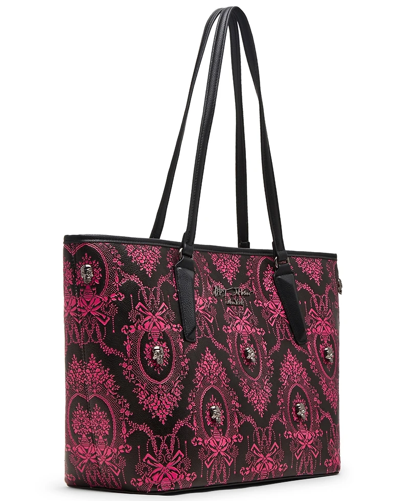 Betsey Johnson Leopard Embroidered Patch Tote