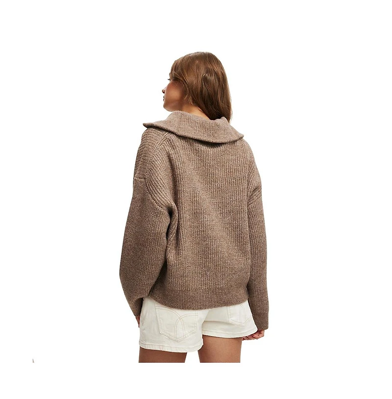 Cotton On Women's Luxe Half Zip Pullover