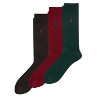 Polo Ralph Lauren 3 Pack Cotton Rib Casual Men's Socks