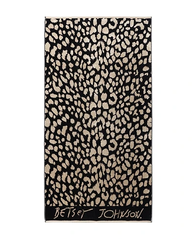 Betsey Johnson Leopard Printed Cotton Blend Beach Towel