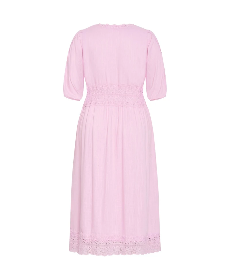 City Chic Women's Plus Belle V Neck Midi Dress