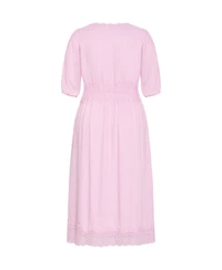 City Chic Women's Plus Belle V Neck Midi Dress
