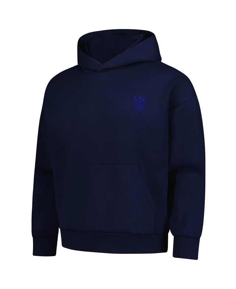 Levelwear Men's Navy Usmnt Luxe Signature Tri-Blend Pullover Hoodie