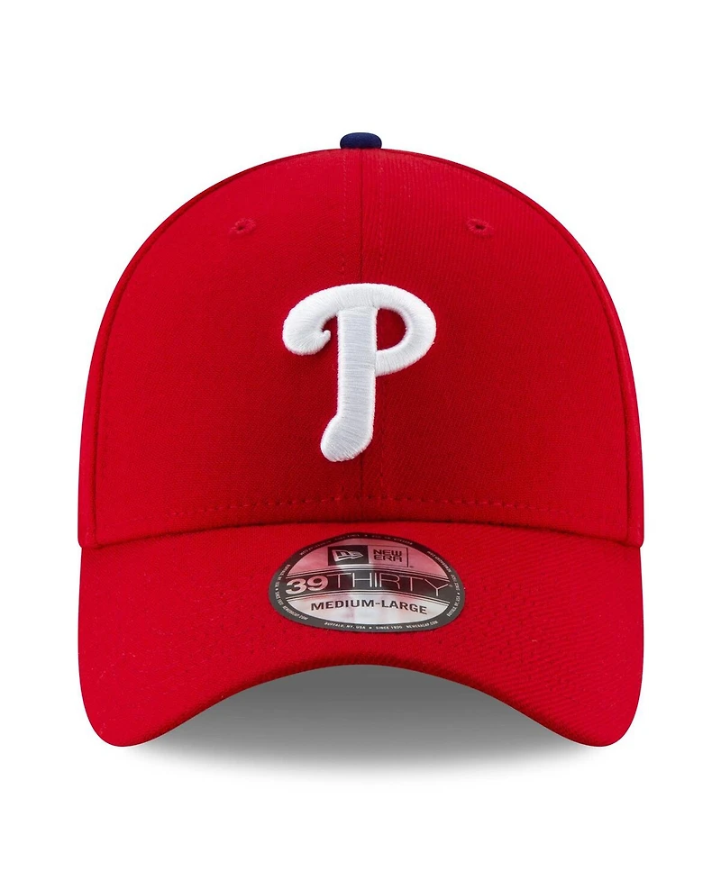 New Era Men's Red Philadelphia Phillies 2025 Mlb Postseason Side Patch 39THIRTY Flex Hat