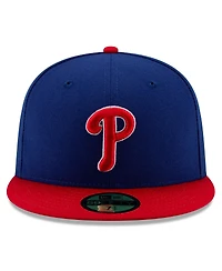 New Era Men's Royal/Red Philadelphia Phillies 2025 Mlb Postseason Side Patch 59FIFTY Fitted Hat