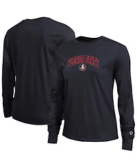 Champion Women's Black Florida State Seminoles Arch Over Logo Long Sleeve T-Shirt