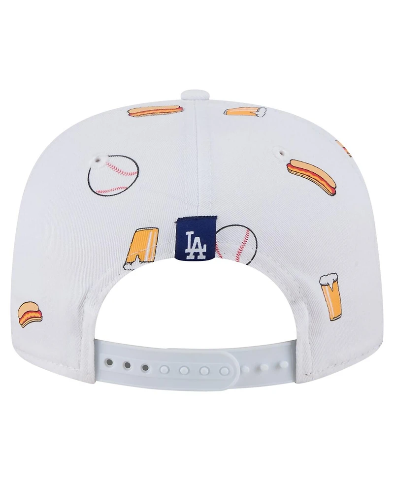 New Era Men's White Los Angeles Dodgers Team Cheer Rope 19TWENTY Adjustable Hat