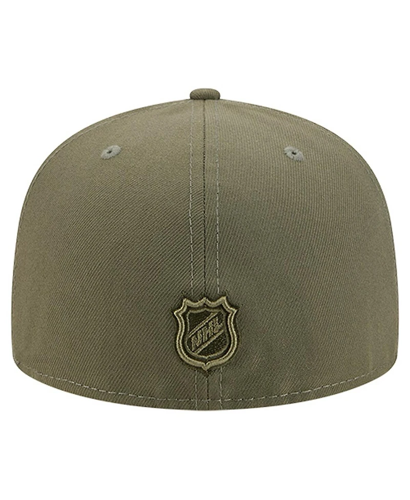 New Era Men's Olive Philadelphia Flyers Military Appreciation Flag 59FIFTY Fitted Hat