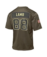 Nike Big Boys and Girls CeeDee Lamb Olive Dallas Cowboys 2025 Salute to Service Game Jersey